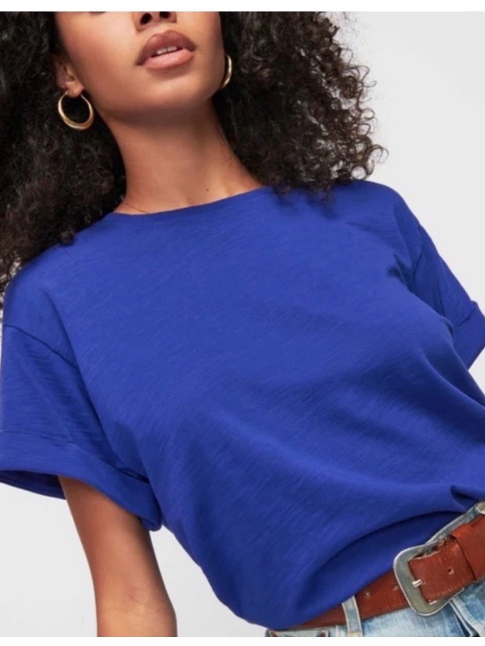 Nation LTD Short Sleeve Crewneck Tee in Cobalt Blue
